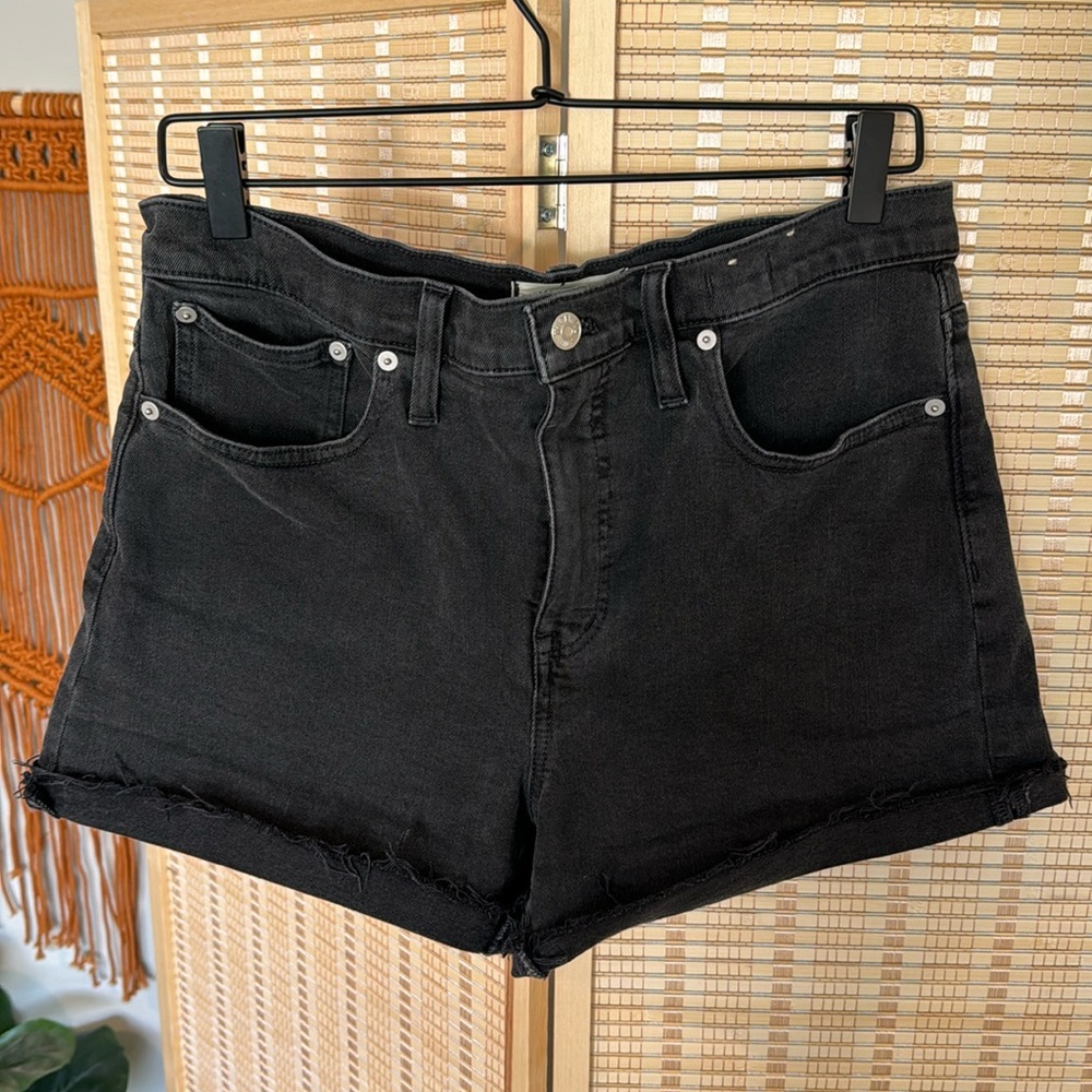 Madewell Black Jean Shorts